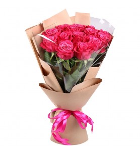 İthal 15 Adet Pembe Buket (Mnt-15-P)