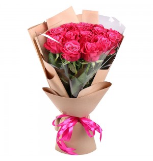 İthal 15 Adet Pembe Buket (Mnt-15-P)