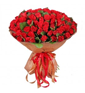 Buket 75 Adet Gül Mnt-75-K)